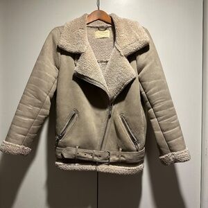 Zara Faux Shearling Jacket